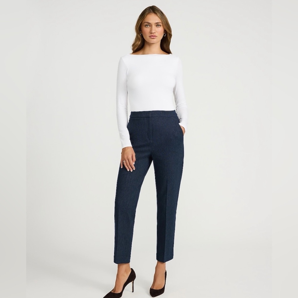 Express Editor Super High Waisted Straight Ankle Pant